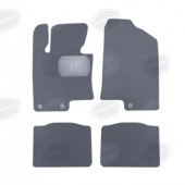 Коврики салона текстильные HUMMER H3 (2005-2010) (Велюр, полиамид)(подпятник п/у)(серые)