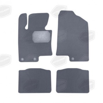 Коврики салона текстильные HUMMER H3 (2005-2010) (Велюр, полиамид)(подпятник п/у)(серые)-0